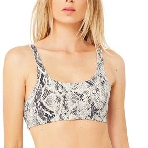 Alo Yoga Vapor Snakeskin Sports Bra